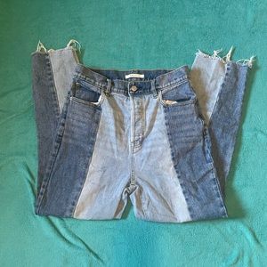 Pacsun High Rise straight Jeans, Double color